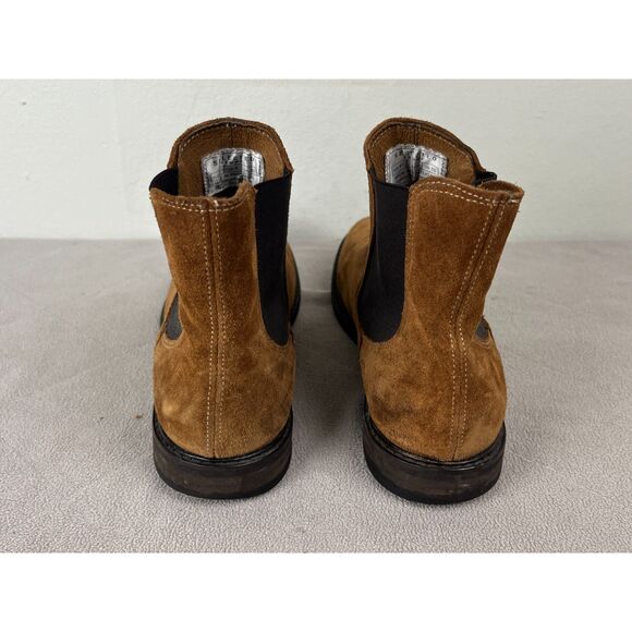 SELECTED Femme Brown Suede Chelsea Pull On Boots Shoes   Women's Size 11 - Picture 6 of 9
